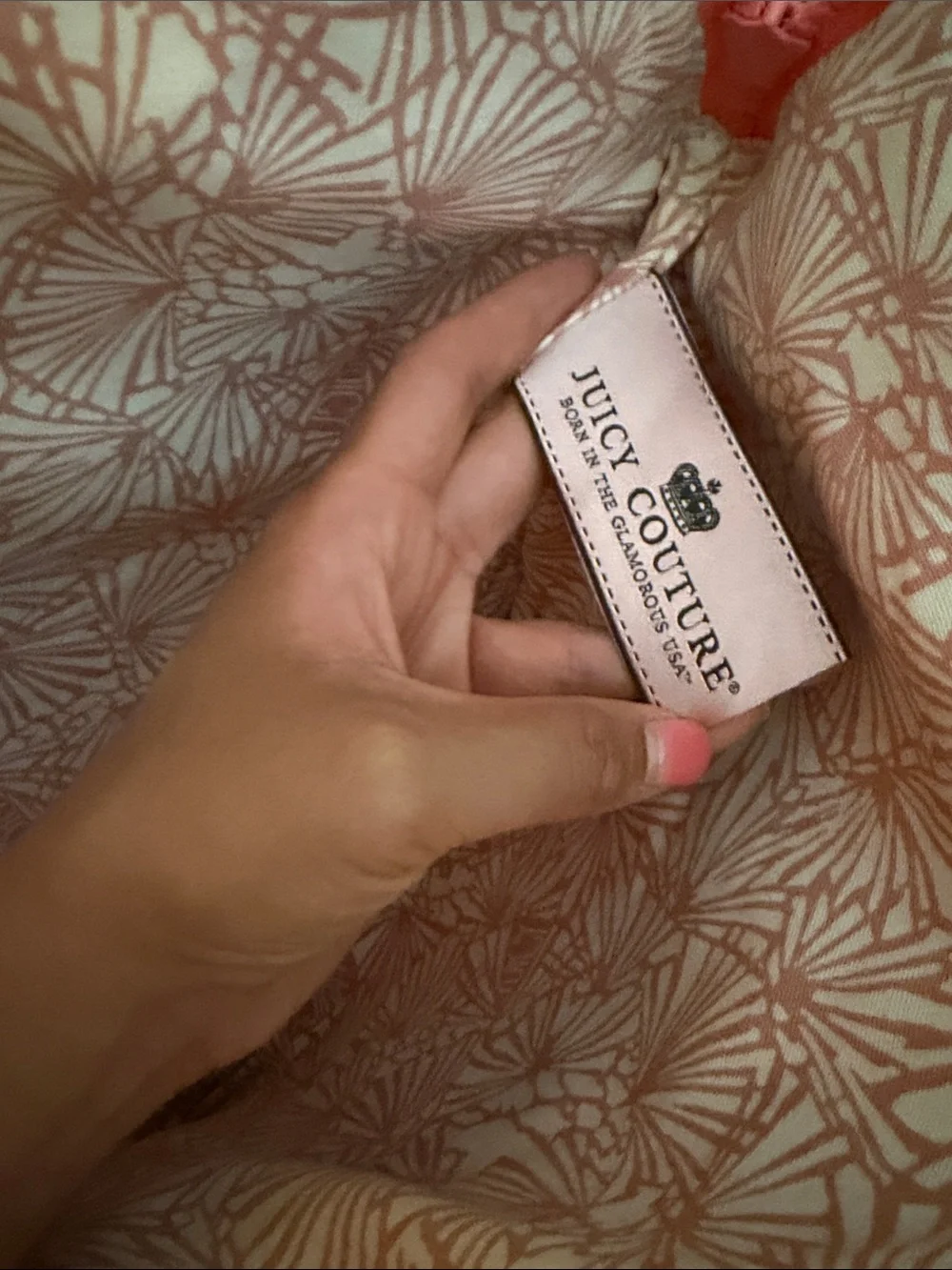 Juicy Couture Coral Pink 'Fun Is Back' Cosmetic Pouch